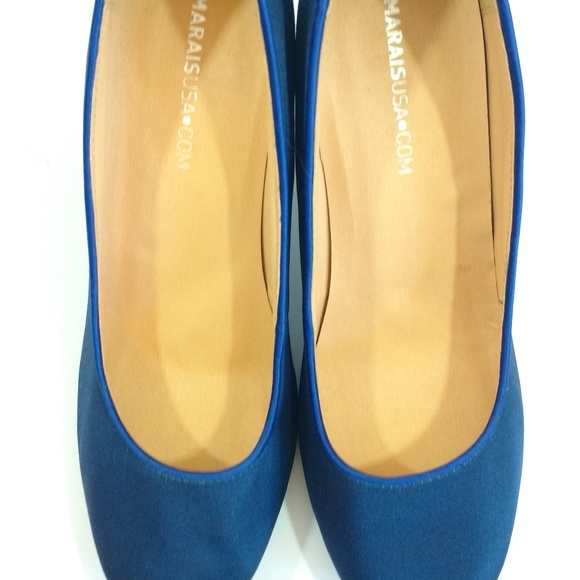 Blue Velvet Marias Heels Size 9 - Picture 2 of 7